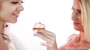 Watch stunning Daisy Monroe and Elsa Jean's porn