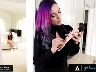 GIRLSWAY Stacked Witch With Colored Hair Uses Her Magic To Screw Hard Angela White