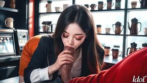 my boyfriend is such a pervert that he wanted to fuck in a coffee shop in broad daylight [ai]