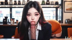 my boyfriend is such a pervert that he wanted to fuck in a coffee shop in broad daylight [ai]