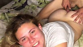Hot chubby babe with nice ass enjoys her daily dose of anal sex