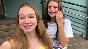 caught naked: mall ass lick fun