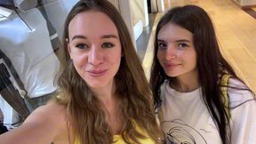 caught naked: mall ass lick fun