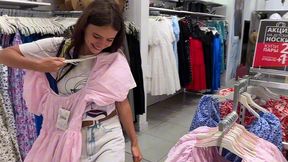 caught naked: mall ass lick fun