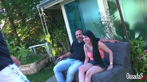 manuella muller estreia fazendo um dupla penetracao levando gozada dentro e na cara - tony tigrao - big bambu