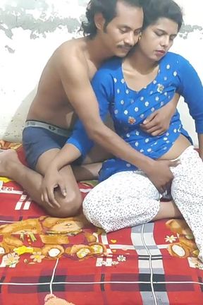 Hot Sex with Real Indian Bhabhi Seducing Husband with Love