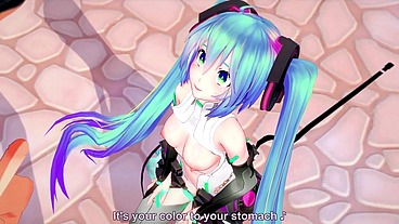 Cyber Miku takes it in every hole - 3D Hentai Parody