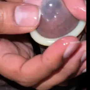 How to put on a condom - Indian guy putting on a condom - #dick #condom #hard