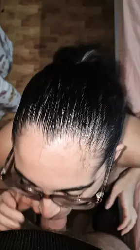 I suck it, squirt off it and cum in my hair after fucking me