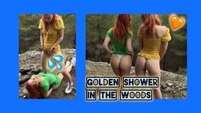 Golden Shower in the Woods