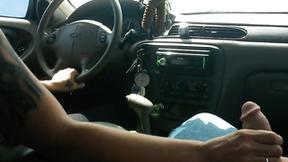 ”Crazy Tart Handjobing Dude While Driving On The Highway”