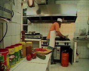 The Busty Beach Mouse Wants to Fuck the Hotel Chef on Vacation. the Tits Bang Through the Kitchen