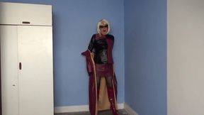 Maroon Leather