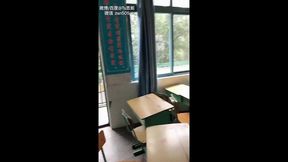 asian ladyboy fucked after class and piss on floor