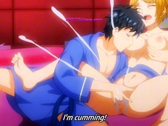 Hentai hubby makes new wife squirt hard all over hotel bed