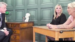 ”Stepmommy Charlie Rae & Gigi Patsy suck principals prick in threesome”