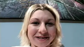 Hairy blonde slut gets a messy creampie