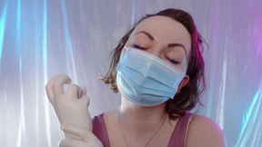 ASMR with surgical gloves and medical mask - by Arya Grander - SFW video