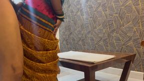 Desi Indian Saree Fucked by Her Besharam Younger Stepbrother