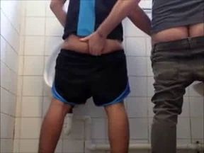 DADDY BEAR FUCKS FAT AMATEUR IN A PUBLIC BATHROOM