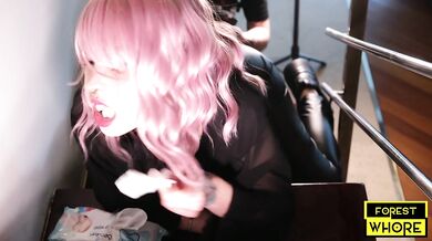 Crazy humiliation enema with piss milk and anal fisting