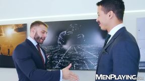 Latino Diego Reyes and Jonathan Miranda mutually breed raw and deep