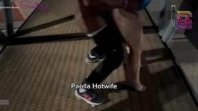 Cuckolded husband films his wife's public big tit and big booty fling with a huge black guy