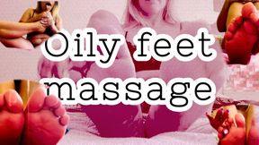 Oily feet masagge