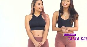 Sexy Taina Costa twerks with Geri hoops