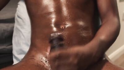 Oiled Masturbation Cumshot