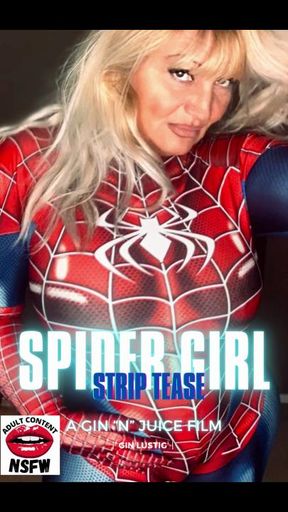 Spider Girl Strip Tease