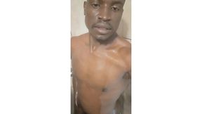 grower in the shower and stroking bbc