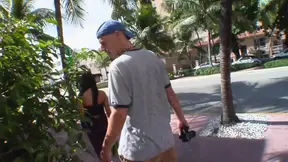 Big-boobbed blonde MILF gets picked up and pounded