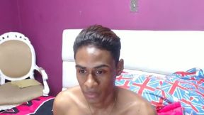 Ebony\'s Jerk Off and Cum Eating Show