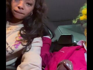 Cali Caliente Jerking Gibbys BBC In The Car