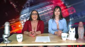 Big Tits MILFs Carmela Clutch and Lexi Luna Orgasm While Reading the News