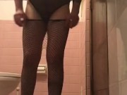 Hot Skinny Punk Guy Models Some of his Fiancés Lingerie