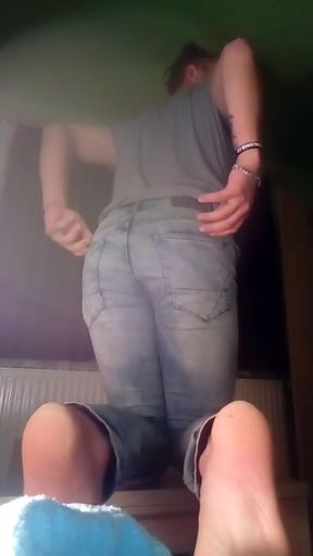 Show my ass and dildo riding
