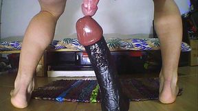 Creampie big dildo