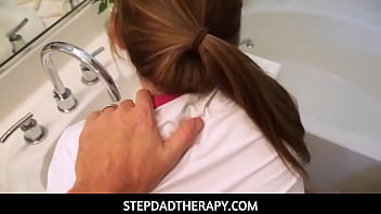 StepdadTherapy  -  Maya Kendrick redhead busy on cam with huge thick cock