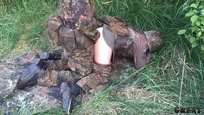 German Military Men Go Wild Outdoors
