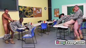 Amazing guys get banged in classroom