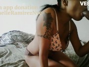 FREAK OFF 12 INCH BIG DICK BLACK BBC BLOW JOB SUCKING COCK SWALLOW CUM SPIT