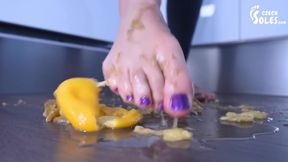 Crushing Fruits Under Her Sexy Bare Feet, Pov (food Crushing, Pov Trample, Bare Feet, Pov Feet)