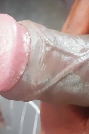 A Desi Guy Is Satisfying Himself in His Living Space.