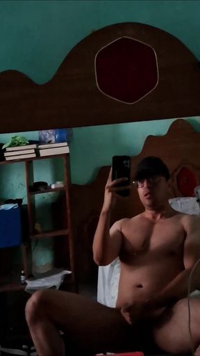 Cumming in slow motion infront of my mirror
