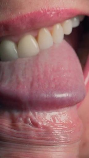 Do You Like This *** of Blowjob? Amateur Wife Licks and Bites Husbands Cock Until He Cums