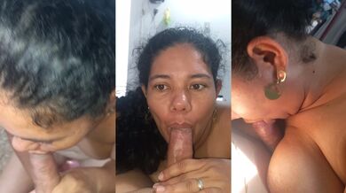 Throat pool where her lips drown deep in cum