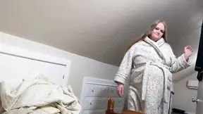 Stepmom seductively enters son's room, crawls into his bed, and rides his cock.