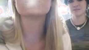 ”Sexy teen bitch Andi smoking”